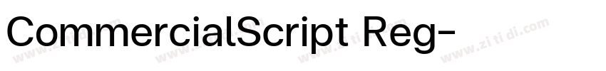 CommercialScript Reg字体转换